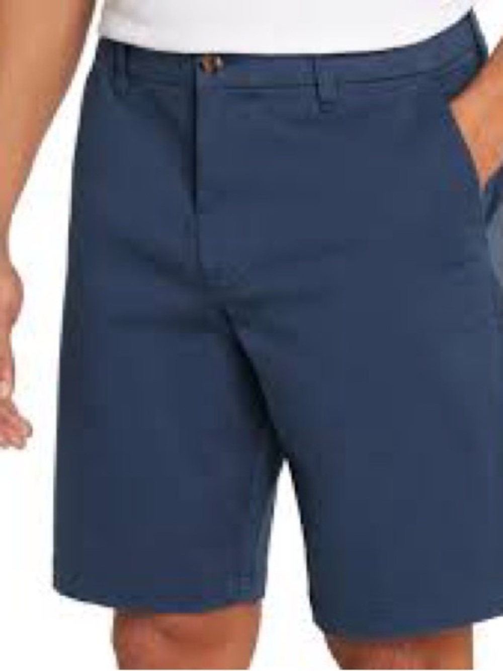 GAP Men's Deep Navy Flat-Front Shorts 36